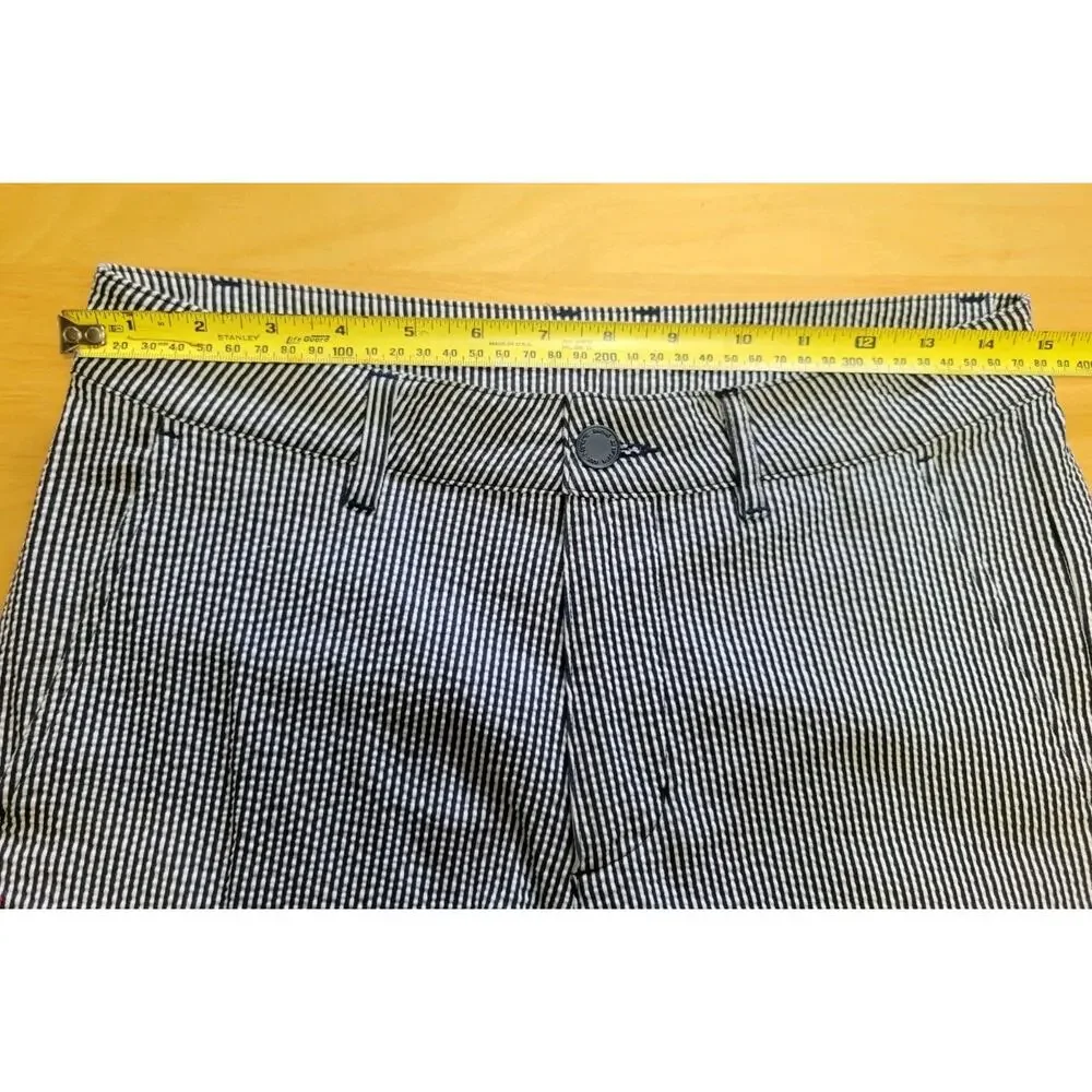 Rhone Seersucker Stretch Resort Pants Fits Mens 28×33 Blue White Striped Golf